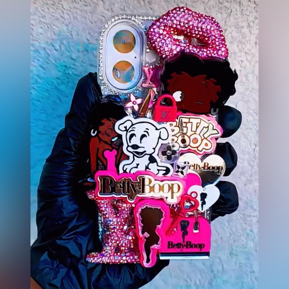 Betty Boop Glitter Phone Case